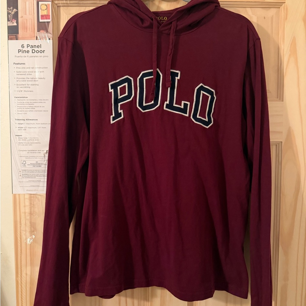 Polo by Ralph Lauren Maroon Long Sleeve Tee